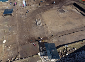 Fig. 10: La palestra delle terme in corso di scavo (foto: Giovanni Murro).