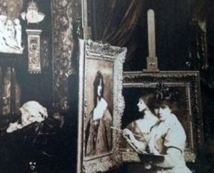 Juana Romani nel suo Atelier a Parigi (da «La vie illustrèe»).