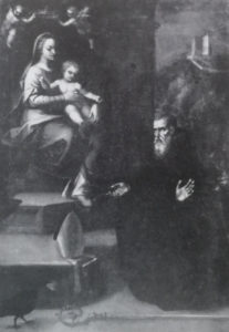 «Visione di San Filippo», Museo Statale di Arezzo. È stato attribuito a Giuseppe Santini, ma sicuramente del Mazzaroppi (Foto dal libro Bernardino Santini di Liletta Fornasari).