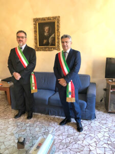I sindaci Enzo Salera e Marco Pietro Dapiaggi.
