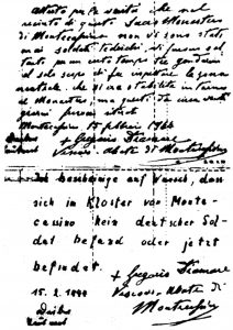 La dichiarazione dell’abate Diamare. 